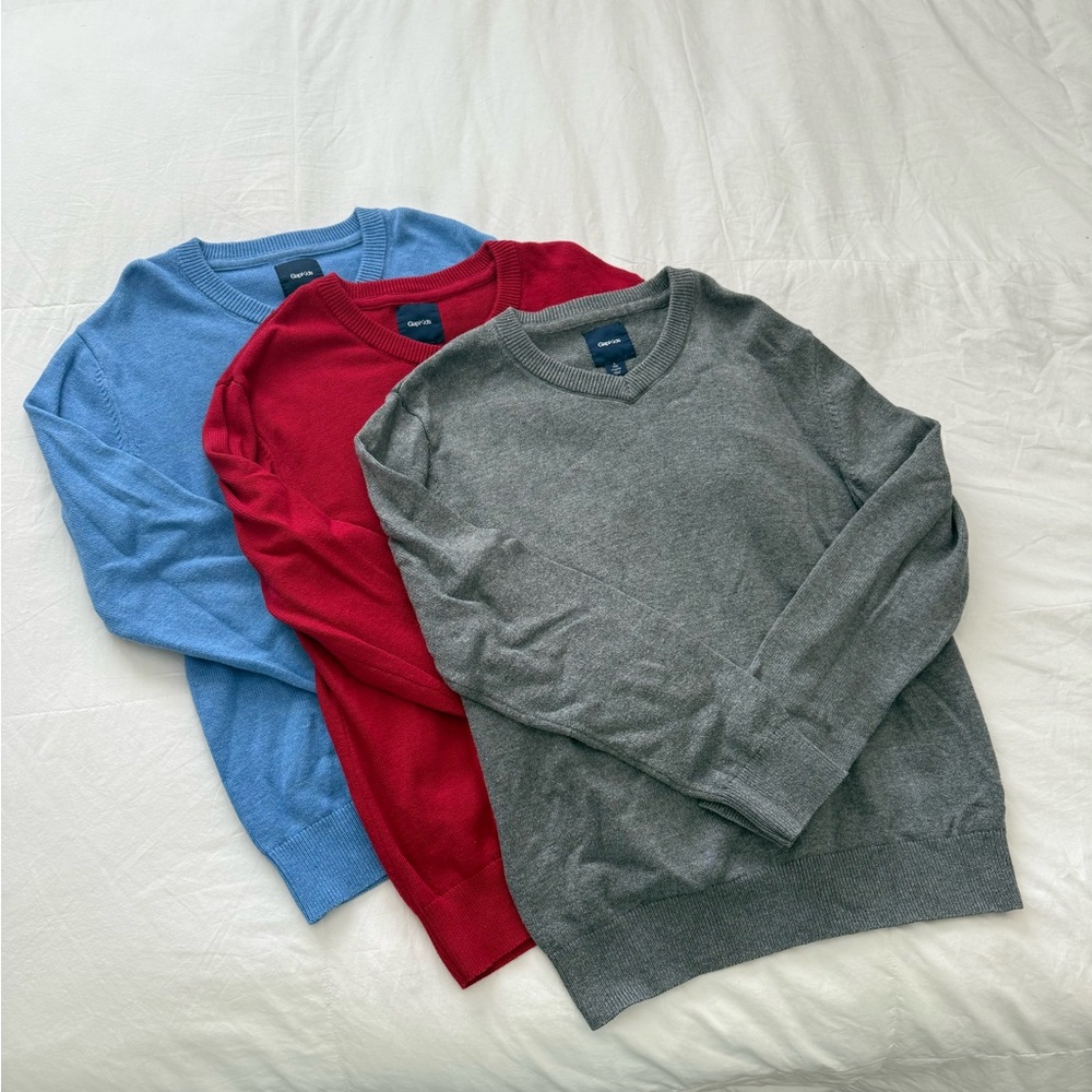 GAP V-Neck Sweaters (3) - Kids size 10